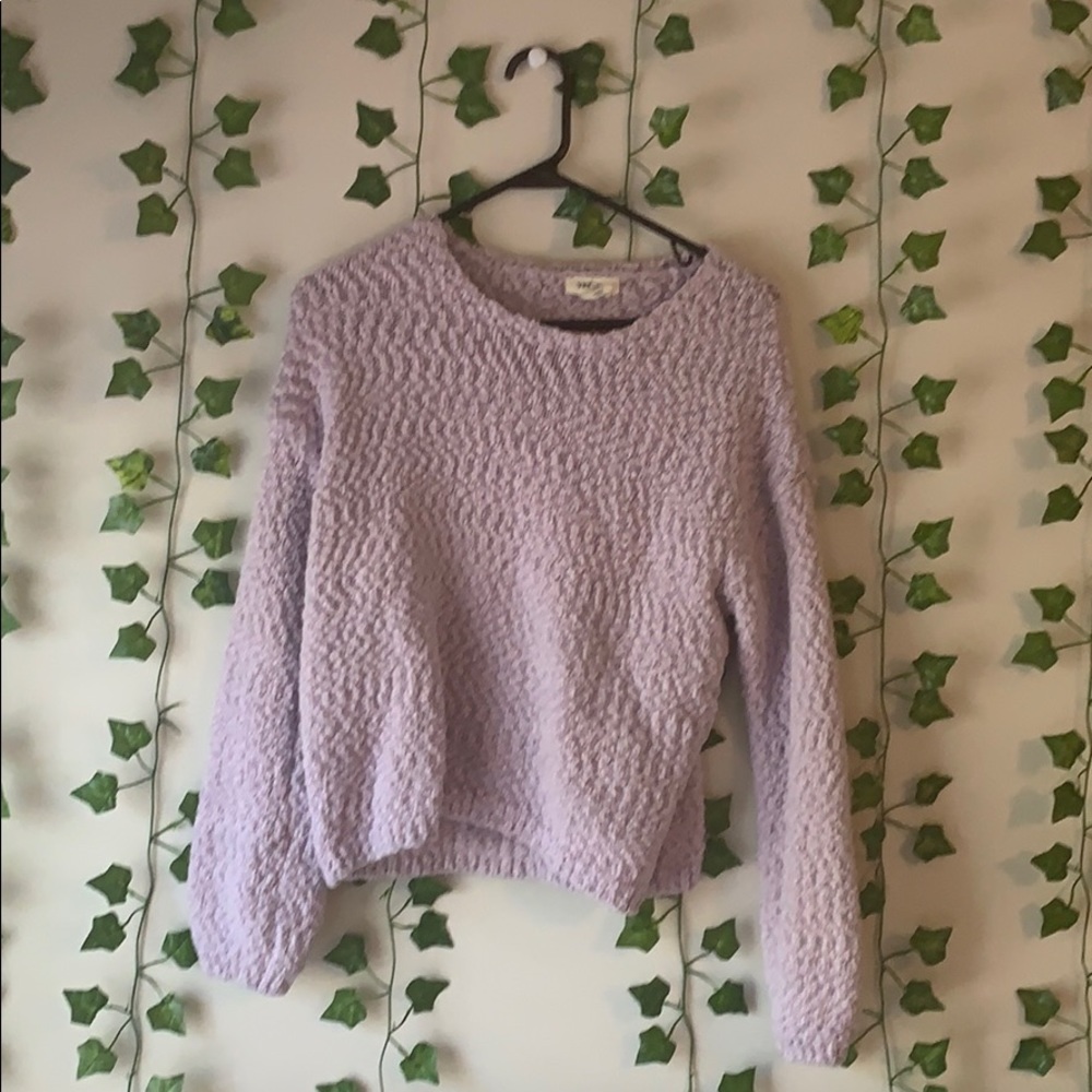 lavender shirt